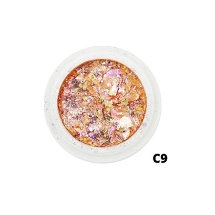 Foil De Glitter Cor: C9 - Coral