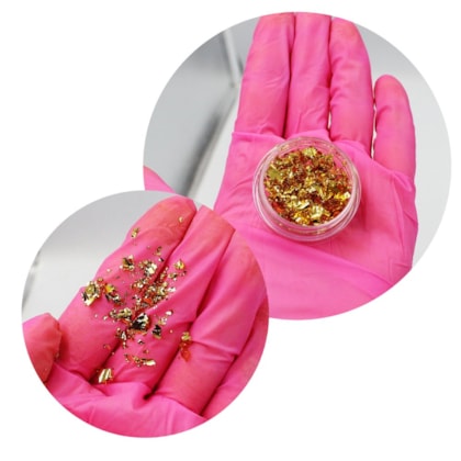 Foil Folhas De Ouro 3 Tons - Dourado