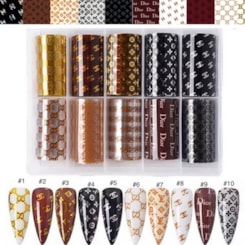 Foil Logo marcas internacionais Foil Logo marcas internacionais