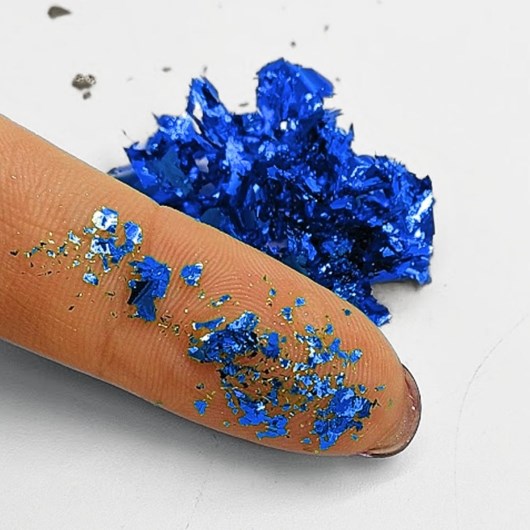 Foil picado Azul Royal cromado Mix da Jo - Imagem principal - 540dccd2-7fe2-4e94-979d-91e36438f3b5