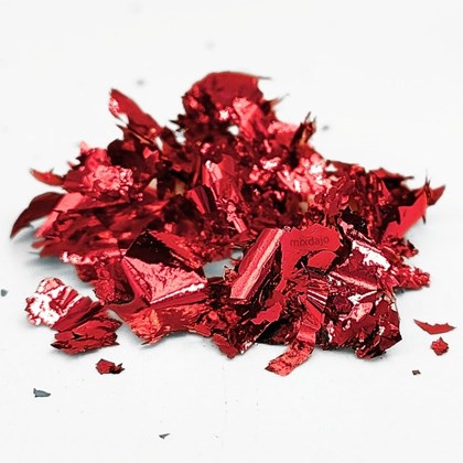 Foil picado Vermelho cromado Mix da Jo
