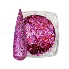 Foil rosa cristal holográfico