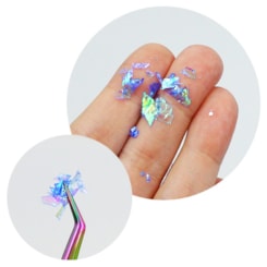 Foil Vítral Furta Cor P/ Decoração 12un Foil Vítral Furta Cor P/ Decoração 12un