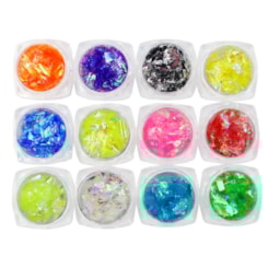 Foil Vítral Furta Cor P/ Decoração 12un Foil Vítral Furta Cor P/ Decoração 12un