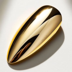 Folha de espelho Dourada 16un Unhas cromadas Folha de espelho Dourada 16un Unhas cromadas