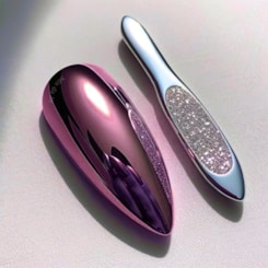 Folha de espelho Rosa Gold 16un Unhas cromadas Folha de espelho Rosa Gold 16un Unhas cromadas