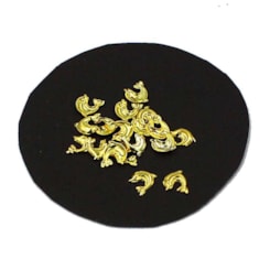 Folhas de Luxo 50 Peças - Modelo: Golfinho 4 x 5mm Folhas de Luxo 50 Peças - Modelo: Golfinho 4 x 5mm