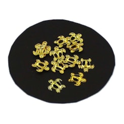 Folhas de Luxo 50 Peças - Modelo: Tartaruga 6 x 7 - Dourado Folhas de Luxo 50 Peças - Modelo: Tartaruga 6 x 7 - Dourado