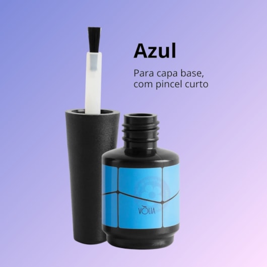 Frasco Eco Azul para Base Volia 10ml Vazio para unhas