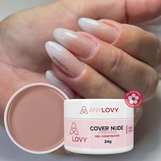 Gel Any Love Cover Nude + Natural 24g para unhas