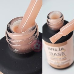 Gel Base Brilia Niveladora Camel 9g com pincel Gel Base Brilia Niveladora Camel 9g com pincel