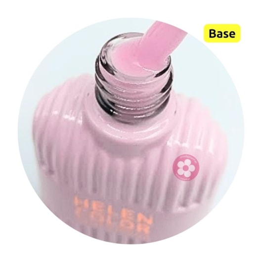 Gel base niveladora Estrutural Helen Color 3 em 1 Pink 19#/ 15ml para unhas