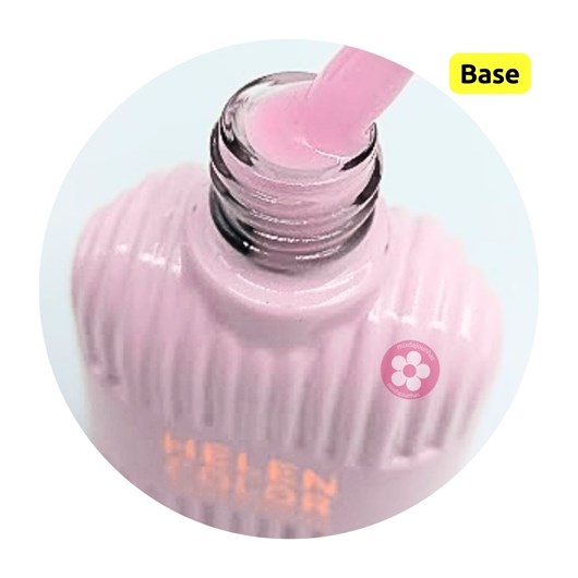 Gel base niveladora pink 19# 3 em 1 15ml Helen Color - Imagem principal - 3d7092be-9fd4-468c-8fe7-64f7ecc7a051