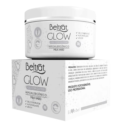 Gel Beltrat Glow Milk Hard Com Glitter 30g - Imagem principal - 9edcde09-fb14-499b-a92f-8562a9c0a18c
