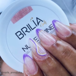 Gel Brilia Hard Nude Shine c/ Glitter Control 25g Gel Brilia Hard Nude Shine c/ Glitter Control 25g