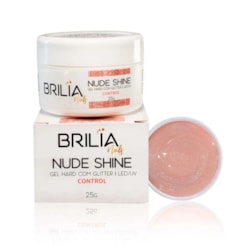 Gel Brilia Hard Nude Shine c/ Glitter Control 25g Gel Brilia Hard Nude Shine c/ Glitter Control 25g