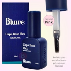 Gel Capa Base Bluwe Flex Super Clear Natural Pink11ml