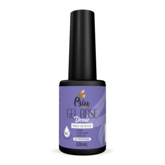 Gel capa base estrutural elástica Dense Psiu 10ml alta viscosidade para unhas