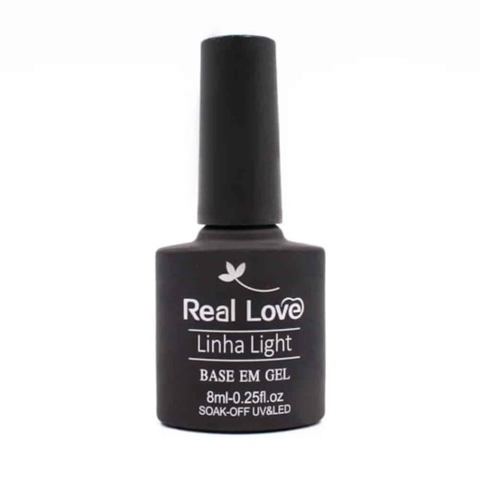 Gel capa base Real Love 8ml Linha light sem TPO para unhas