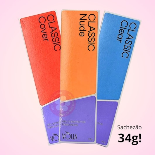 Gel Construtor Linha Classic 34g Volia para unhas