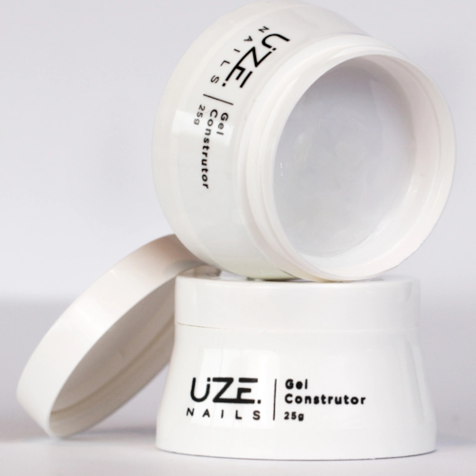 Gel Construtor Natural Baby White Uze Nails 25g para unhas