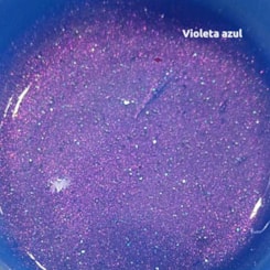 Gel Construtor Shine 15g Fan Nails Com Glitter Cor: Violeta Azul
