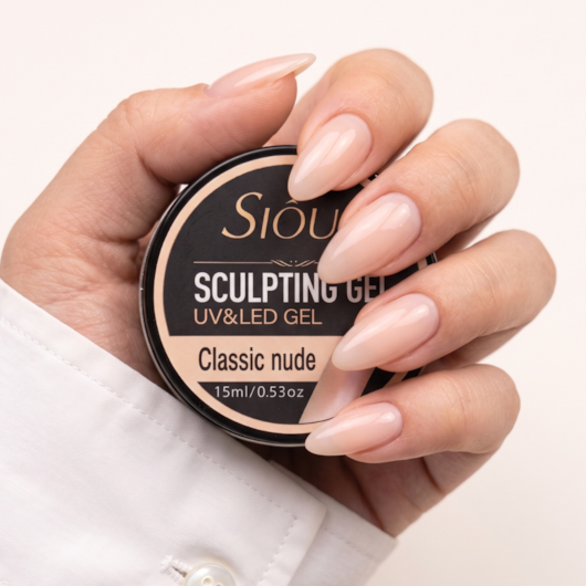 Gel Construtor Sioux 15ml UV/LED Cor: Classic Nude para unhas