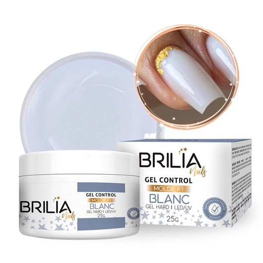 Gel Control Blanc 25g Brilia Nails - Imagem principal - e6268419-8bfb-4f45-b821-86f269e04aa9