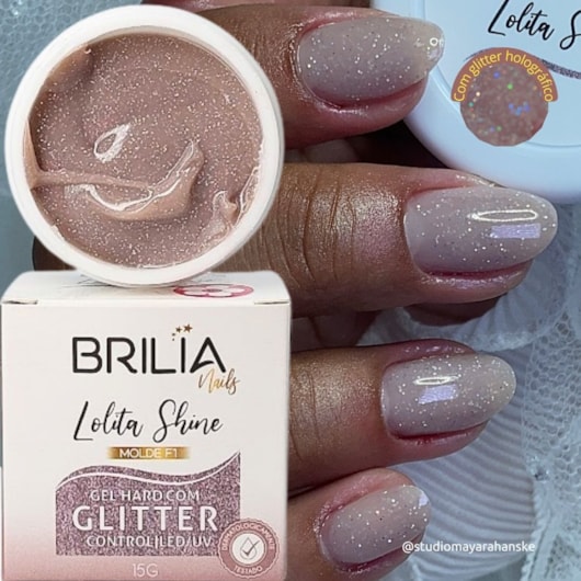 Gel Control Lolita Shine Brilia Nails 15g para unhas