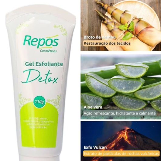 Gel Esfoliante Detox Repos 110g para unhas