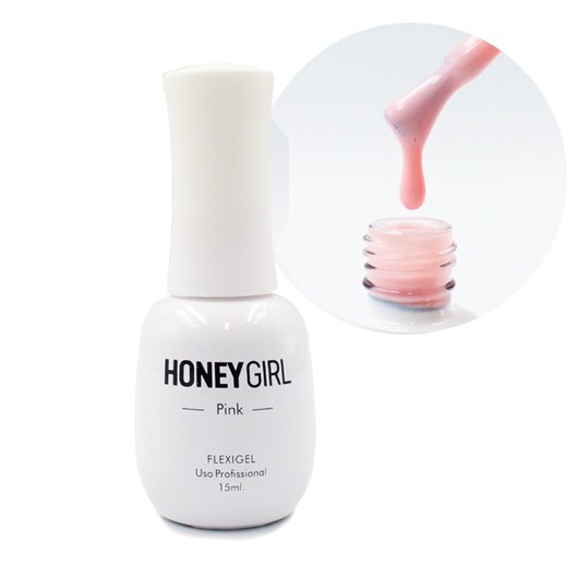 Gel Flexigel Honey Girl Pink 15ml - Imagem principal - 5359e246-33d6-43aa-98e2-8e6e311609a4