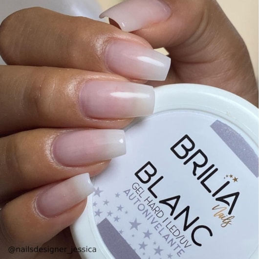 Gel Hard Autonivelante Blanc (Renda) Brilia Nails 25g para unhas