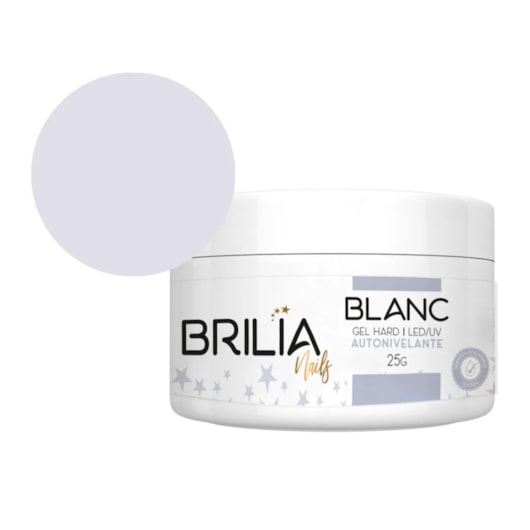 Gel Hard Autonivelante Blanc (Renda) Brilia Nails 25g para unhas