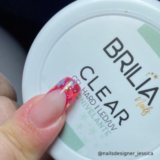 Gel Hard Autonivelante Clear Brilia Nails 25g para unhas