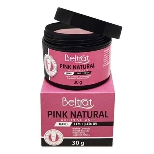 Gel Hard Pink Natural 30g LED/UV Beltrat para unhas