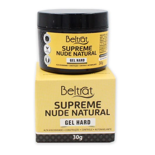 Gel Hard Supreme Nude Natural 30g LED/UV Beltrat - Imagem principal - af472e05-ffdc-4ee8-9f78-43ef7975becc