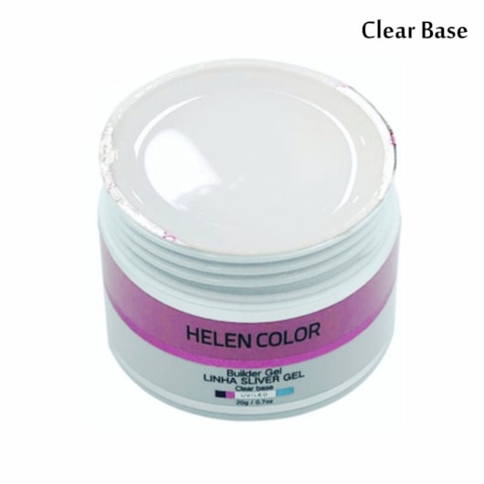 Gel Helen Color  - Linha Sliver Gel 20g C/ Anvisa - Cor: Clear Base - Imagem principal - aa86955d-c6ed-483b-93eb-5b7eea2e0053