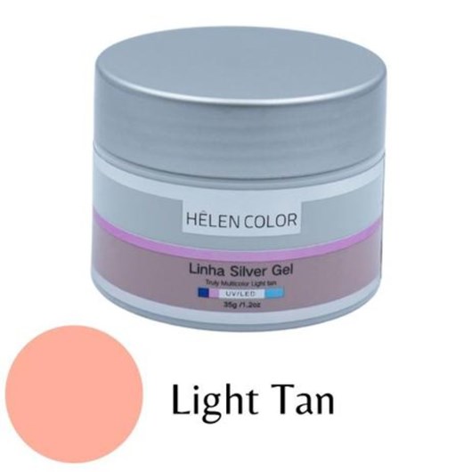 Gel Helen Color  - Linha Sliver Gel 20g C/ Anvisa - Cor: Light Tan - Imagem principal - 16ca809d-088b-4dd4-8589-19a718c1b800