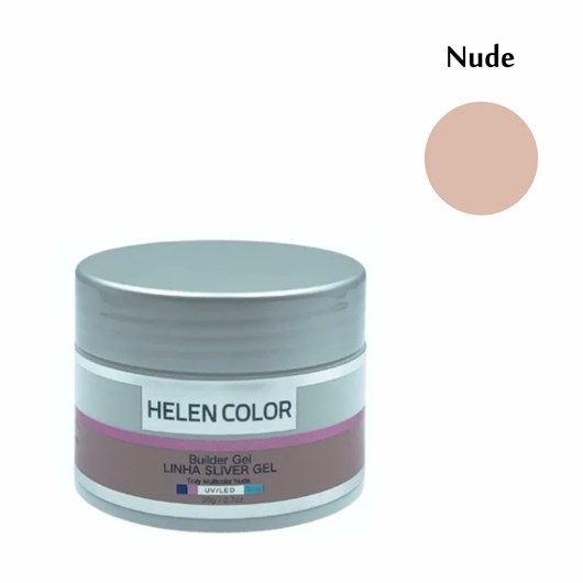 Gel Helen Color  - Linha Sliver Gel 20g C/ Anvisa - Cor: Nude - Imagem principal - f29d30e6-3df2-4130-8d39-8bf747ba564a