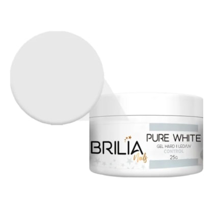 Gel para molde f1 branco 100% Hard Pure White Control Brilia 25g