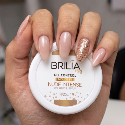 Gel para molde F1 Control Nude Intense Brilia 25g para unhas