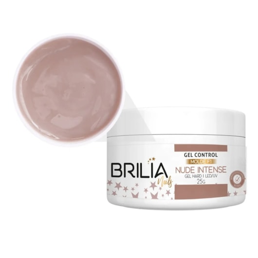 Gel para molde F1 Control Nude Intense Brilia 25g para unhas