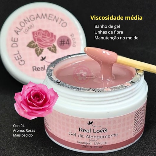 Gel perfumado Real Love 15ml para unhas
