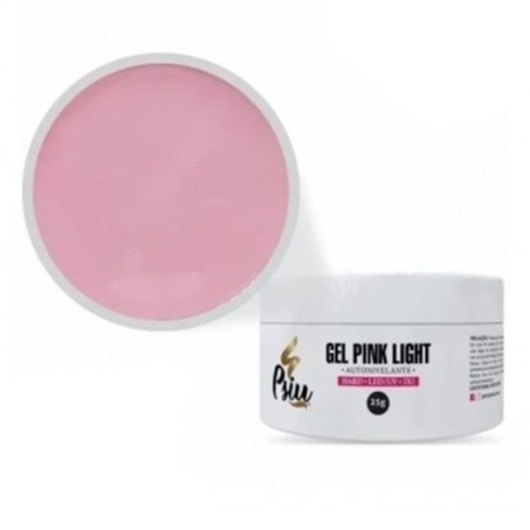 Gel Psiu Hard Pink Light 25g para unhas