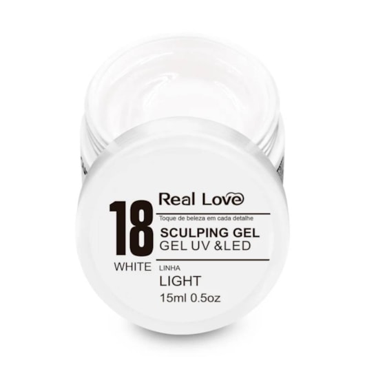 Gel Real Love 15ml Linha Light Sculping para unhas