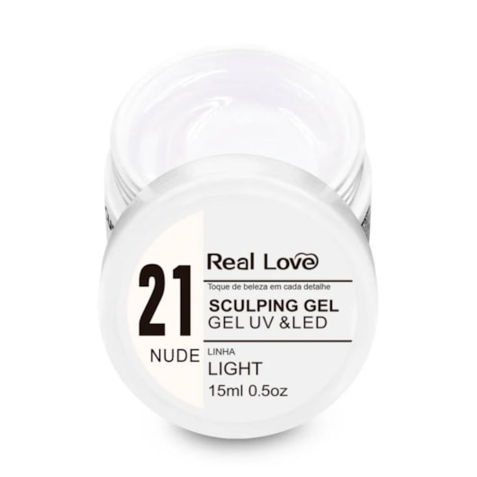 Gel Real Love 15ml Linha Light Sculping para unhas