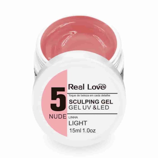 Gel Real Love 15ml Linha Light Sculping para unhas