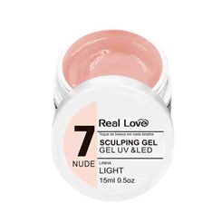 Gel Real Love 15ml Linha Light Sculping Nude 7