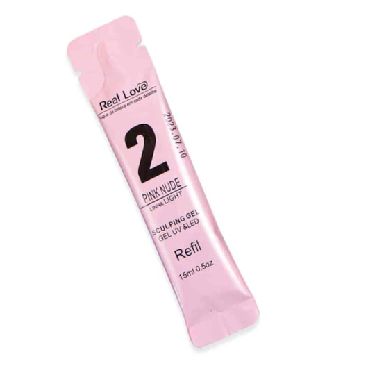 Gel Real Love Refil Sachê 15ml Linha Light Cor:8 Nude para unhas
