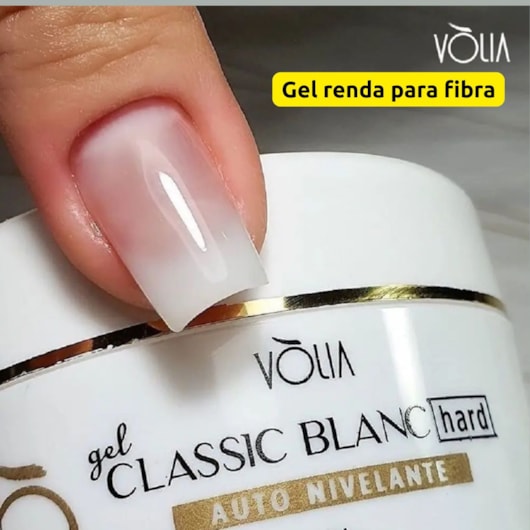 Gel Renda para fibra Blanc 24g Vòlia Hard para unhas